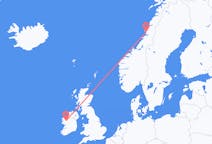 Fly fra Brønnøysund til Knock, County Mayo