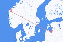 라트비아 리가에서 출발해 노르웨이 산다네에게(으)로 가는 항공편