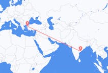 Loty z Rajahmundry, Indie do Edremita, Turcja