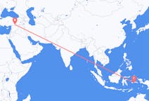 出发地 印度尼西亚安汶 (马鲁古)目的地 土耳其尚勒乌尔法的航班