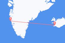 Flyg från Maniitsoq, Grönland till Reykjavík, Island
