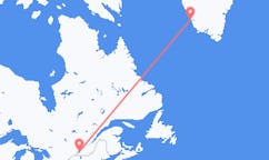 出发地 加拿大出发地 蒙特利尔目的地 格陵兰帕缪特的航班