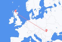 Vluchten van Cluj-Napoca, Roemenië naar Inverness, Schotland