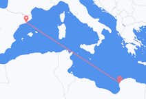 Flyg från Benghazi till Barcelona