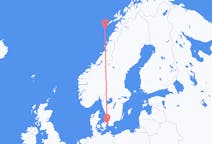 Fly fra Røst til København