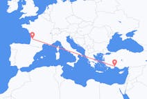 Flights from Antalya, Turkey to Bordeaux, France