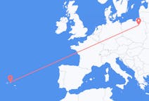 Flights from Terceira Island, Portugal to Szymany, Szczytno County, Poland