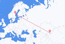 Flights from Almaty to Sundsvall