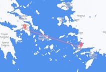 Flyreiser fra Athen, Hellas til Bodrum, Tyrkia