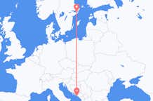 Loty z Dubrownik, Chorwacja do Sztokholmu, Szwecja