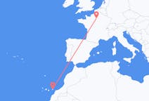 Flights from Fuerteventura in Spain to Paris in France