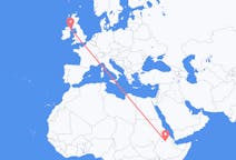 Flyreiser fra Lalibela, Etiopia til Belfast, Nord-Irland