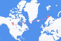 Flyg från Fort McMurray, Kanada till Narvik, Norge