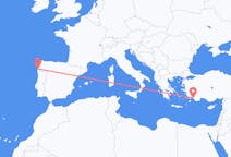 Flyg från Vigo, Spanien till Dalaman, Turkiet