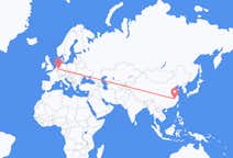 Flyrejser fra Huangshan, Kina til Duesseldorf, Tyskland