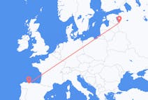 Flights from Asturias, Spain to Pskov, Russia