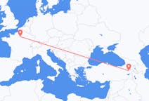 Flyreiser fra Ağrı, Tyrkia til Paris, Frankrike