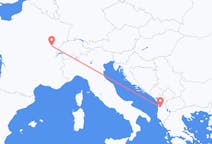 Flyg från Tirana, Albanien till Dole, Frankrike