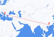 Flyrejser fra Wuzhou, Kina til Tirana, Albanien