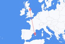 Flyrejser fra Palma de Mallorca, Spanien til Leeds, England