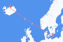Vols depuis la ville de Bornholm vers la ville d'Akureyri