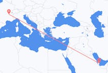 Flyrejser fra Doha, Qatar til Lyon, Frankrig