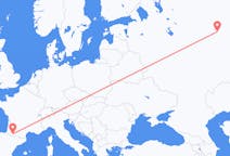 Flights from Kirov, Russia to Lourdes, France