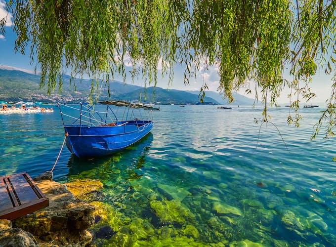 Photo of Ohrid lake.