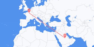 Flyg från Saudiarabien till Frankrike