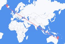 オーストラリア、 ハービーベイから、オーストラリア、レイキャビク行き行きのフライト