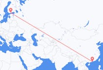 Flyrejser fra Macau, Macau til Helsinki, Finland