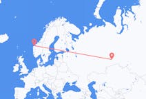Flights from Tyumen, Russia to Ålesund, Norway