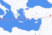 Vluchten van Malta, Malta naar Mardin, Turkije