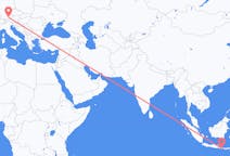 Flyg från Denpasar, Indonesien till München, Tyskland
