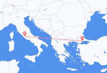 Flyreiser fra Tekirdağ, Tyrkia til Roma, Italia