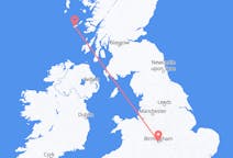 Flights from Birmingham, the United Kingdom to Tiree, the United Kingdom