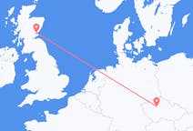 Flyg från Dundee, Skottland till Prag, Tjeckien
