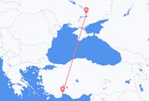 出发地 土耳其安塔利亚目的地 乌克兰扎波罗热的航班