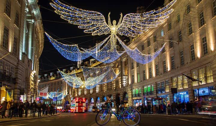 런던의 크리스마스 조명 자전거 투어