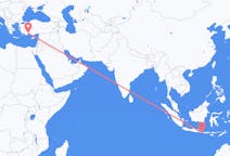 Flyg från Denpasar, Indonesien till Antalya, Turkiet