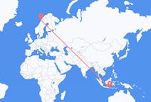 Flights from Praya, Lombok, Indonesia to Bodø, Norway