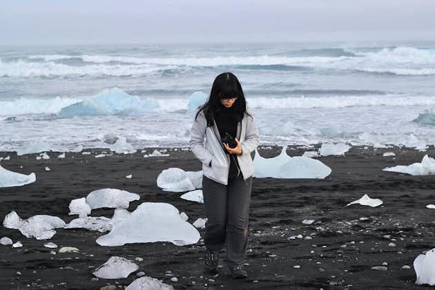 Cascadas de la costa sur de 2 días, laguna glaciar Jokulsarlon y caminata desde Reykjavik