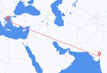 Vluchten van Ahmedabad, India naar Skyros, Griekenland