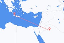 出发地 沙特阿拉伯出发地 阿尔焦夫地区目的地 希腊哈尼亚的航班