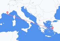 Loty z Tulon, Francja do Samos, Grecja