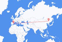 Flyreiser fra Harbin, Kina til Valencia, Spania