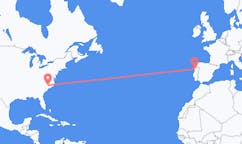 Flyg från Fayetteville, North Carolina, USA till Porto, Portugal