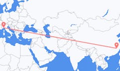 Flyg från Shangrao, Kina till Genua, Italien