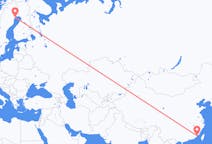Flyreiser fra Xiamen, Kina til Luleå, Sverige