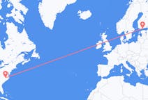 Flyrejser fra Raleigh til Helsinki